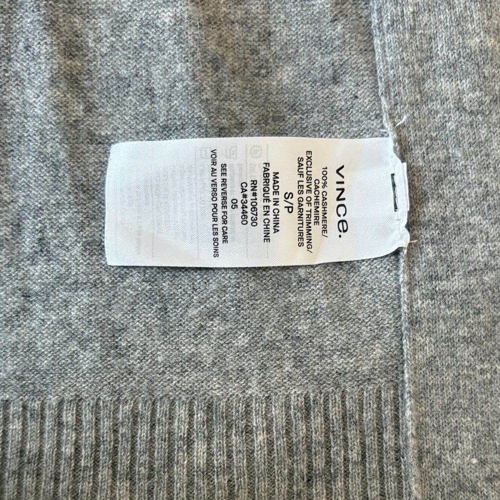 Vince Heather Gray CASHMERE Sweater - Picture 4 of 5